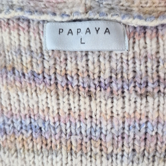 Papaya Open Front Long Cardigan, Large - Picture 8 of 8